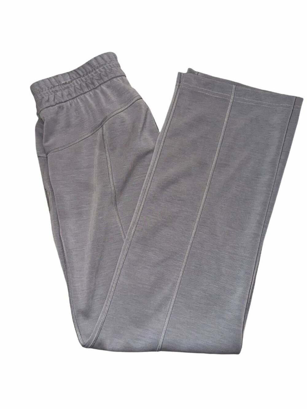 Lululemon Softstreme High Rise Pant 4 Gray Straight Leg Sweatpants EUC LW5EGTS